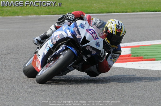 2009-05-09 Monza 0928 Supersport - Free Practice - Russell Holland - Honda CBR600RR